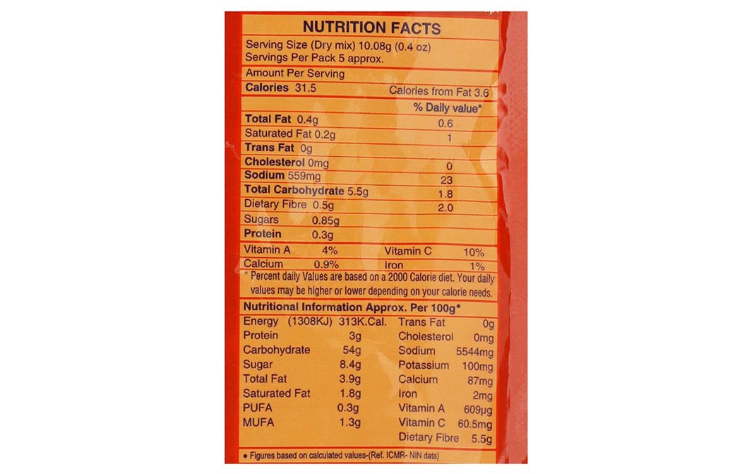 Bambino Hot 'n' Sour Vegetable Soup    Pack  40 grams